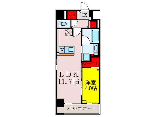 ラヴィベール江坂の物件間取画像